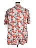 Unbranded Floral Orange Short Sleeve Blouse Size XL - photo 2