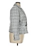 White House Black Market 100% Polyester Houndstooth Gray Blazer Size 14 - photo 4