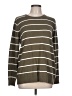 Calvin Klein 100% Cotton Stripes Brown Pullover Sweater Size L - photo 1