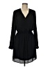 DR2 100% Polyester Solid Black Casual Dress Size M (estimated) - photo 1