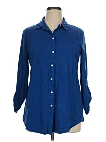 Soma 3/4 Sleeve Button-Down Shirt (view 1)