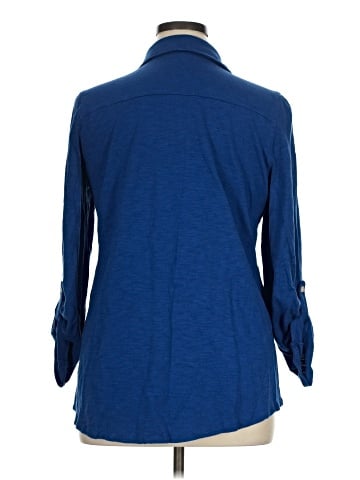 Soma 3/4 Sleeve Button-Down Shirt (view 2)