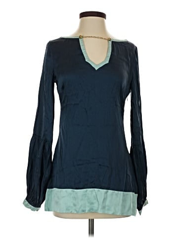 Arden B. Long Sleeve Silk Top (view 1)
