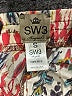 SW3 Bespoke 100% Silk Print Red Silk Pants Size S - photo 7