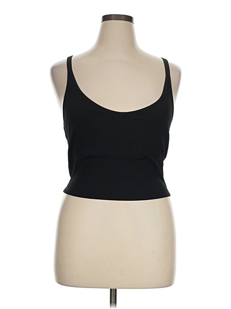 Pre-owned Vuori Tank Top Black Strapless Neckline Tops