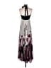 Bebe 100% Polyester Graphic Purple Black Cocktail Dress Size S - photo 2