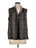 T Tahari 100% Polyester Gray Sleeveless Blouse Size L - photo 1