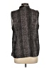 T Tahari 100% Polyester Gray Sleeveless Blouse Size L - photo 2