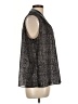 T Tahari 100% Polyester Gray Sleeveless Blouse Size L - photo 4