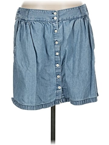 Frenchi Denim Skirt (view 1)