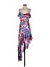 City Studio 100% Polyester Floral Purple Cocktail Dress Size M - photo 1