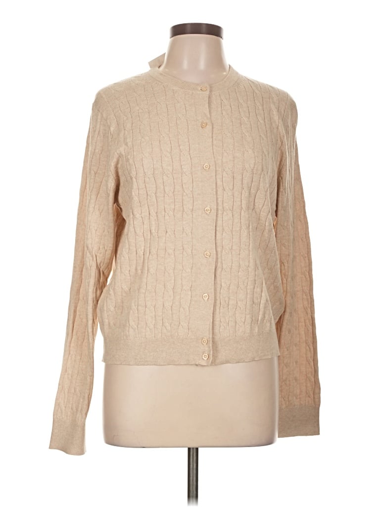 J.crew Factory Store Cardigan Sweater In Tan