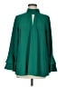 ASOS 100% Polyester Green 3/4 Sleeve Blouse Size 8 - photo 1