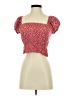 Sim & Sam 100% Rayon Red Short Sleeve Blouse Size S - photo 1