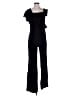 Nicole Miller Artelier Solid Black Jumpsuit Size 10 - photo 1