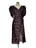 Cinq à Sept 100% Polyester Paisley Black Casual Dress Size 10 - photo 1