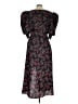 Cinq à Sept 100% Polyester Paisley Black Casual Dress Size 10 - photo 2