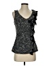 Elle 100% Polyester Black Sleeveless Top Size S - photo 1