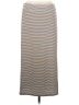 Ann Taylor LOFT Stripes Gray Casual Skirt Size M - photo 1