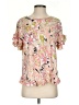 N Touch Floral Pink Short Sleeve T-Shirt Size S - photo 1