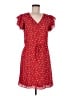 Maison Jules 100% Polyester Hearts Red Casual Dress Size M - photo 1