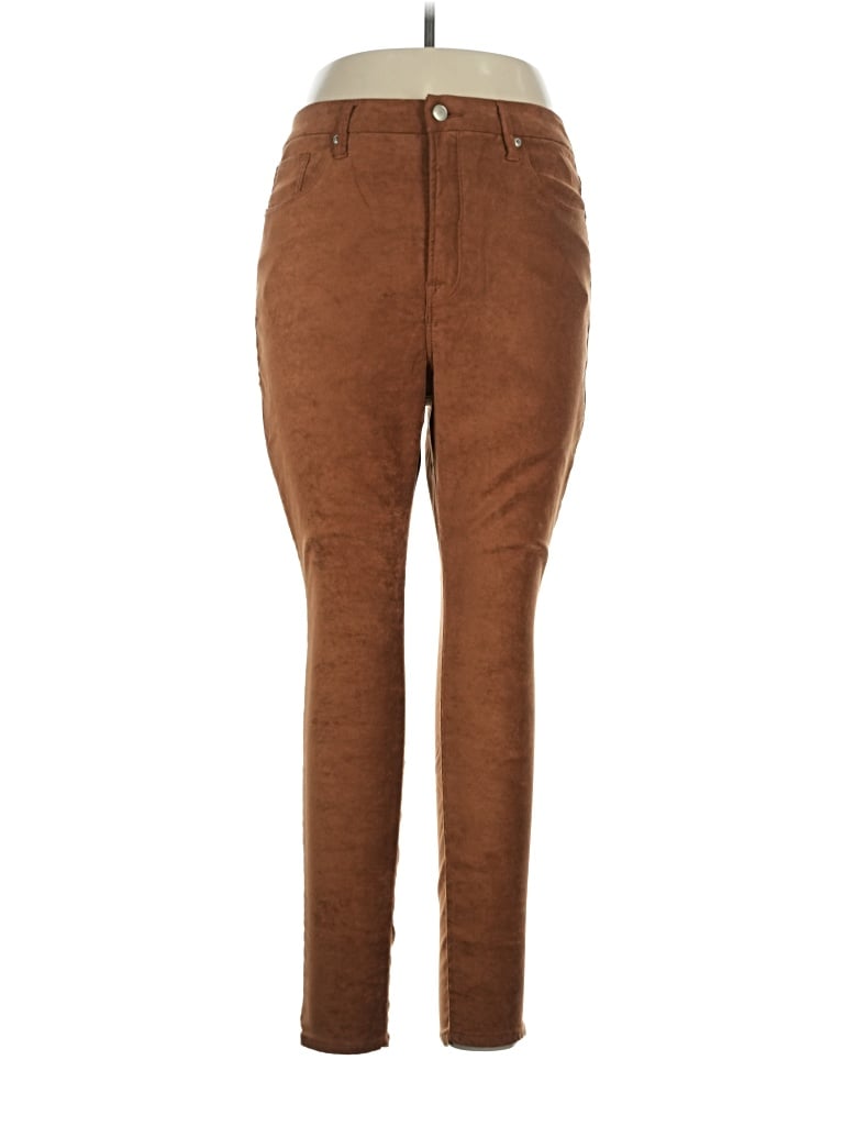 Pre-owned Good American Casual Pants In Brown
