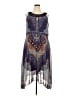 Studio One 100% Polyester Paisley Blue Cocktail Dress Size 20 - photo 1