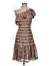 Trina Turk 100% Polyester Tweed Brown Cocktail Dress Size 4 - photo 1