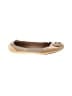 Tory Burch 100% Leather Tan Flats Size 10 1/2 - photo 1