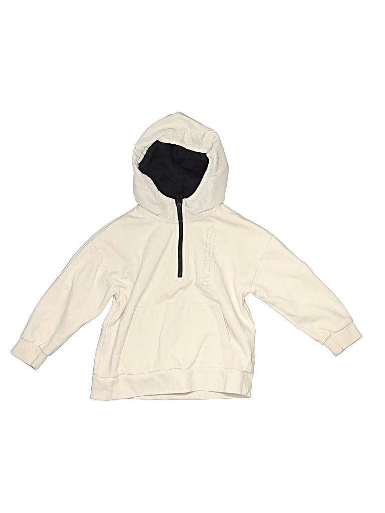 Pre-owned Zara Kids' Pullover Hoodie In Ivory