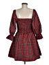 Blue Rain 100% Polyester Plaid Red Casual Dress Size M - photo 2