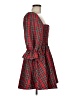 Blue Rain 100% Polyester Plaid Red Casual Dress Size M - photo 4