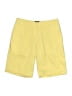 IZOD 100% Polyester Solid Yellow Shorts Size 4 - photo 1