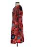 Ann Taylor LOFT 100% Polyester Paisley Red Casual Dress Size 0 - photo 5