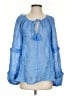 Sundance 100% Linen Blue Long Sleeve Blouse Size XS - photo 1