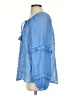 Sundance 100% Linen Blue Long Sleeve Blouse Size XS - photo 6