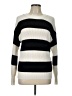 Ambiance Apparel Stripes Ivory Pullover Sweater Size L - photo 1