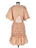 Beulah Style 100% Polyester Paisley Orange Casual Dress Size M - photo 2