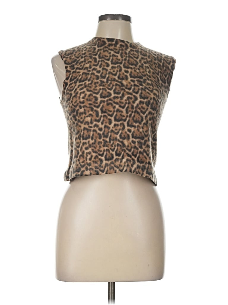 Pre-owned Jcrew Tube Top Brown High Neck Tops