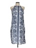 One Clothing 100% Polyester Paisley Blue Casual Dress Size L - photo 1