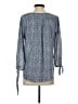 Monday Fun 100% Polyester Blue 3/4 Sleeve Blouse Size S - photo 2