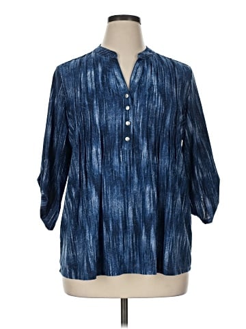 Notations 3/4 Sleeve Blouse (view 1)