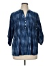 Notations Blue 3/4 Sleeve Blouse Size 1X - photo 1