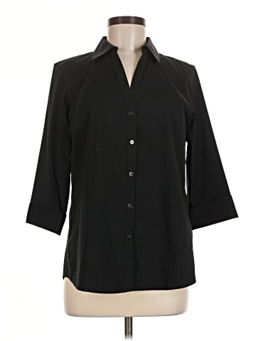 Foxcroft 3/4 Sleeve Button-Down Shirt (view 1)