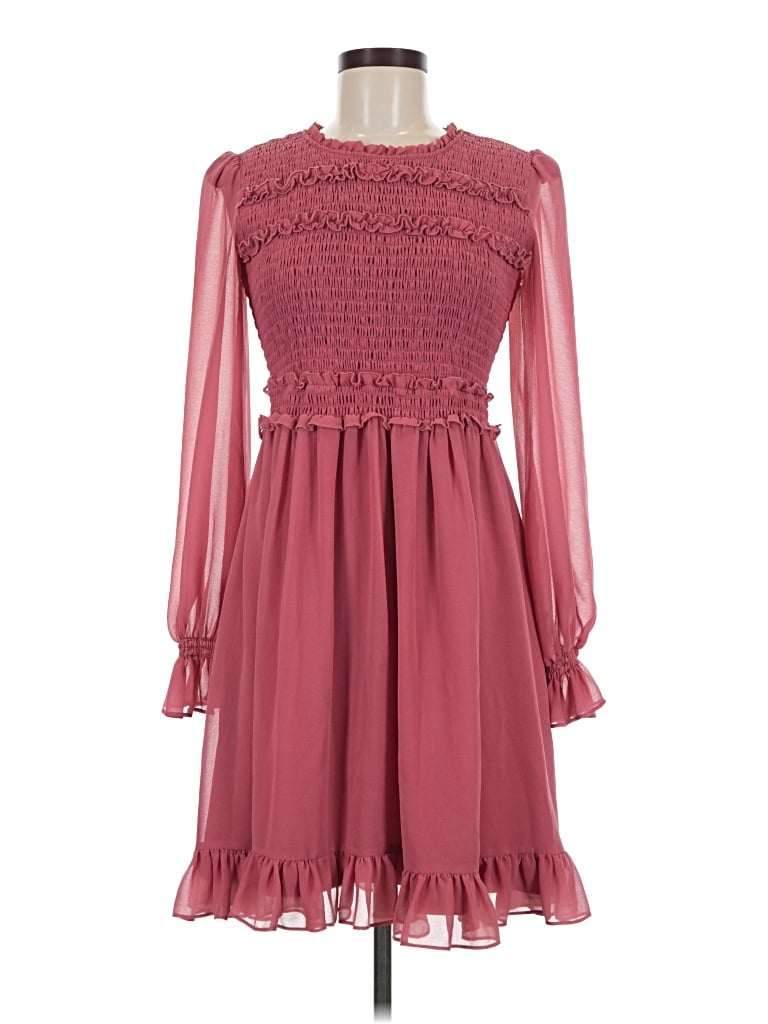 Pre-owned Rachel Parcell Cocktail Dress In Burgundy
