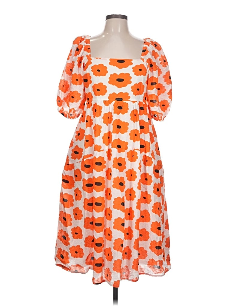 Pre-owned Polagram Casual Dress In Orange