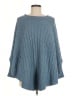 Pretty Persuasions 100% Acrylic Blue Poncho Size M (estimated) - photo 1