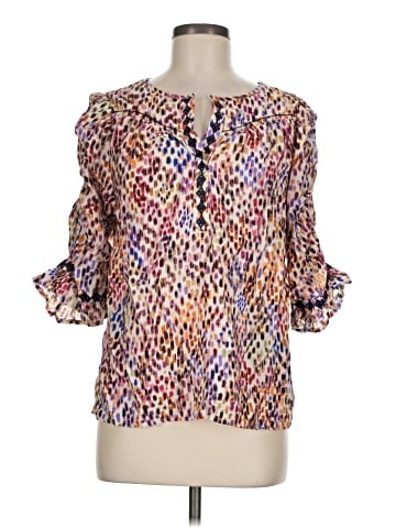 Democracy 3/4 Sleeve Blouse (view 1)