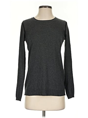 Ecru Long Sleeve Silk Top (view 1)