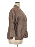 Harve Benard Brown 3/4 Sleeve Button-Down Shirt Size 2X - photo 4